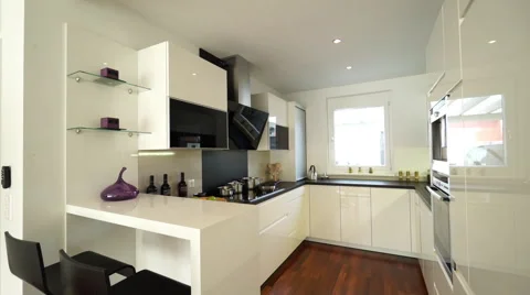 Modern kitchen Stock Footage 58279662