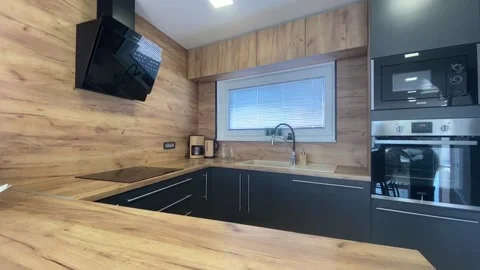 Modern kitchen Video stock 152289266