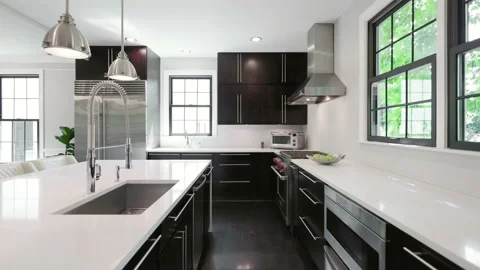 Modern Kitchen Stock Footage 212685188