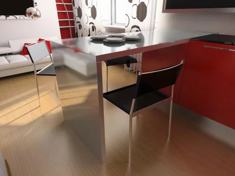 Modern kitchen Stock Illustration