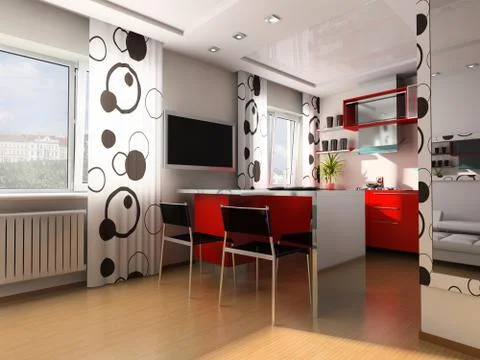 Modern kitchen Stock Illustration