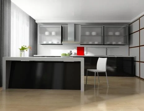 Modern kitchen Stock Illustration