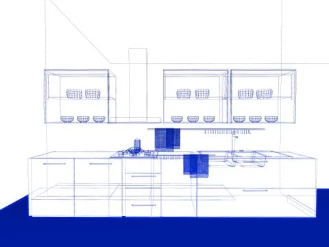 Modern kitchen Stock Illustration