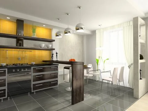 Modern kitchen Stock Illustration