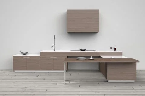 Modern kitchen Illustrazione stock