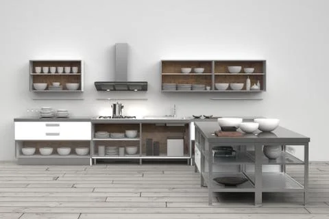 Modern kitchen Stockillustratie