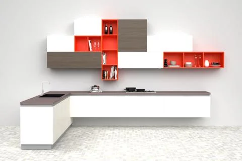 Modern kitchen Stockillustratie