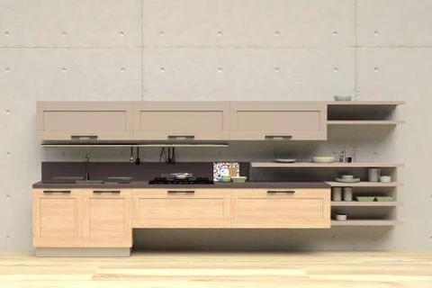 Modern kitchen Stock Illustration