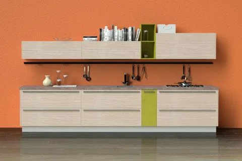 Modern kitchen Stock Illustration