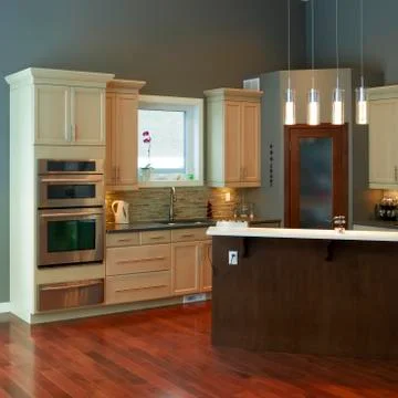 Modern kitchen interior design Stock Photos