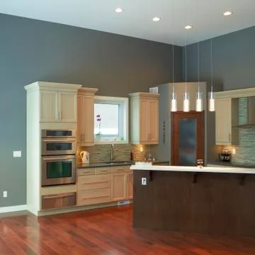 Modern kitchen interior design Stock Photos