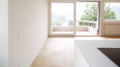 Modern kitchen, interior Stock Footage 116978662