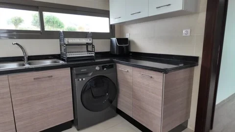 Modern Kitchen Interior in Luxury Home in Agadir Morocco – May 12, 2026 Stock Footage 337541527