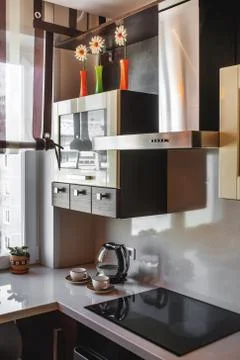 Modern kitchen interior Stock Photos
