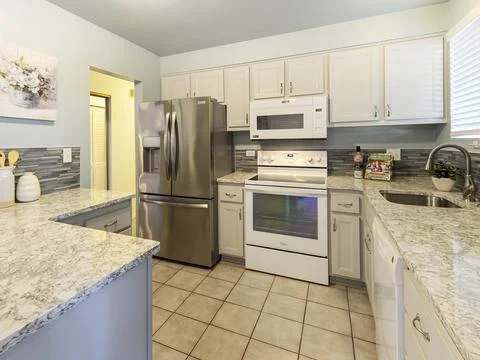 Modern kitchen interior Stock Photos