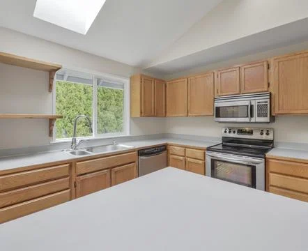 Modern kitchen interior Stock Photos