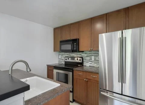 Modern kitchen interior Stock Photos