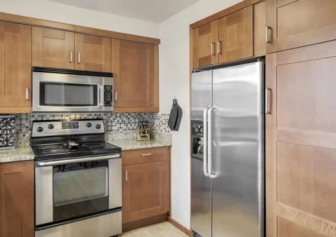 Modern kitchen interior Stock Photos