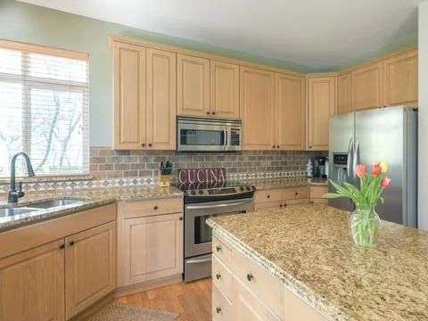 Modern kitchen interior Stock Photos