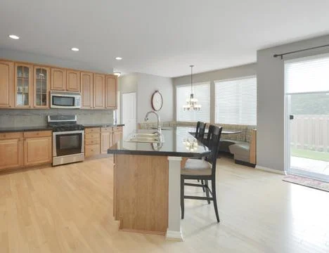 Modern kitchen interior Stock Photos