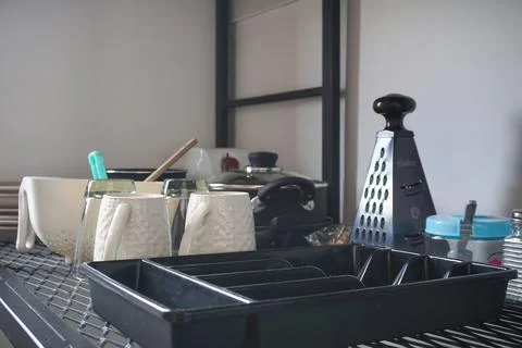 Modern kitchen interior Stock Photos