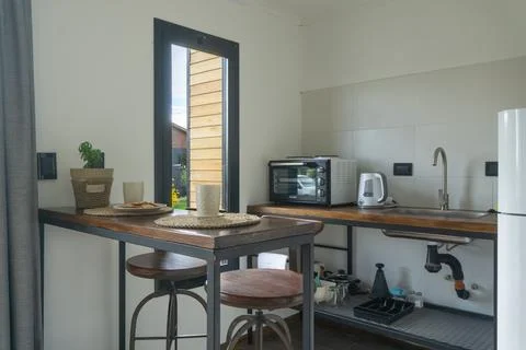 Modern kitchen interior Stock Photos