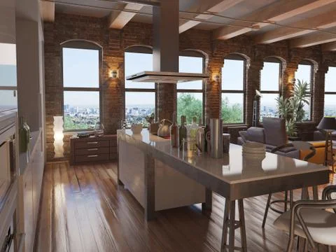 Modern Kitchen Stock Photos