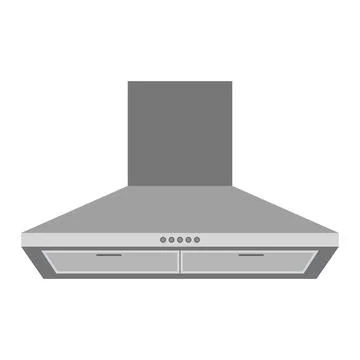 Modern Kitchen Range Hood Vector Illustration Illustrazione stock