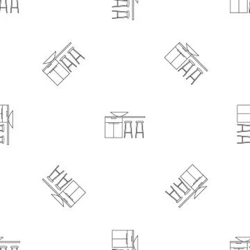 Modern kitchen table pattern seamless vector 스톡 일러스트