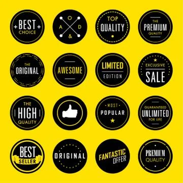 Modern label design Stock Illustration