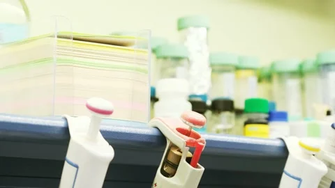 Modern laboratory equipment Stock Footage 151335891