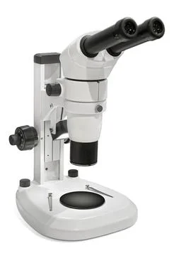 Modern laboratory microscope Stock Photos