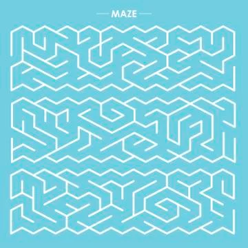 Modern labyrinth set Stock Illustration