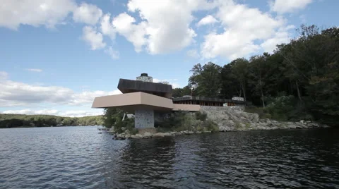 Modern Lakehouse Stock Footage 40806426
