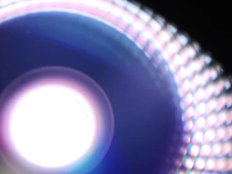 Modern lamp creating prism effect Stock Photos