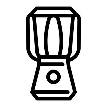Modern lamp line icon vector illustration Illustration