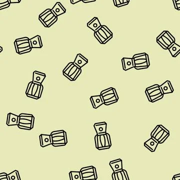 Modern lamp line vector seamless pattern イラスト素材