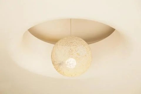 A modern lamp made out of multiple fiber Stock Photos