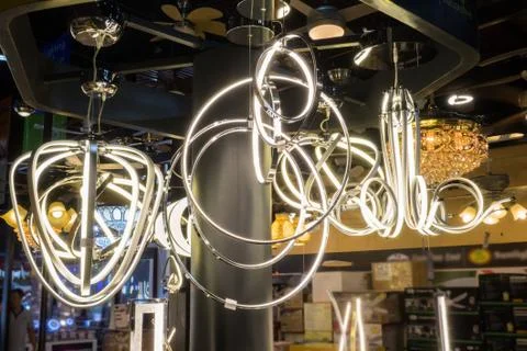 Modern lamp Stock Photos