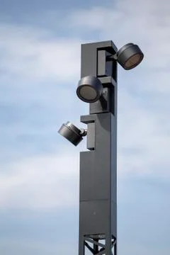 Modern lamp post Foto stock