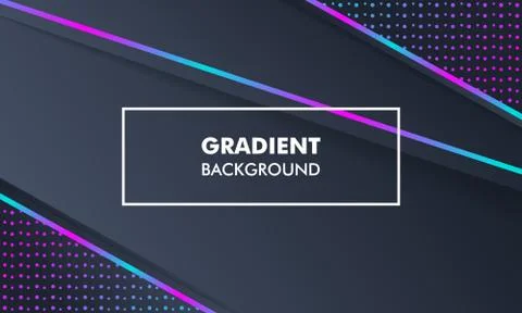 Modern Landscape Gradient Background Neon Light Illustrazione stock