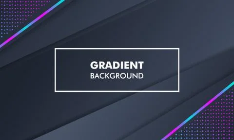 Modern Landscape Gradient Background Neon Light Stock Illustration