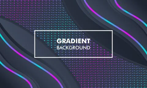 Modern Landscape Gradient Background Neon Light Stock-Illustration