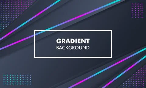 Modern Landscape Gradient Background Neon Light 스톡 일러스트