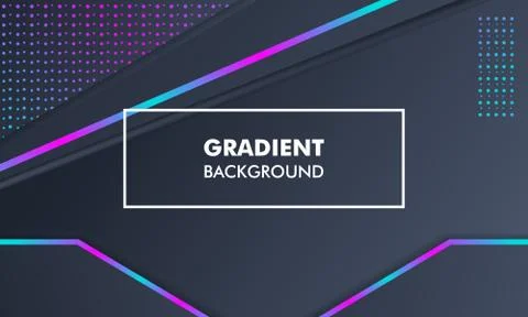 Modern Landscape Gradient Background Neon Light Stock Illustration