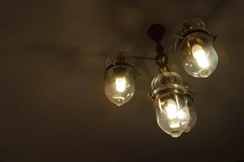 The modern of lantern as background Stock Photos