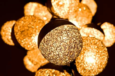 The modern lantern in circle style Stock Photos