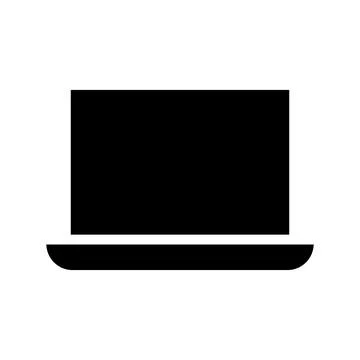 Modern Laptop Computer Icon Design for Digital and Technology Use イラスト素材