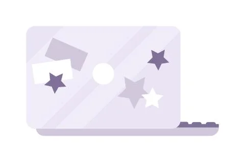 Modern laptop computer Stock Illustration