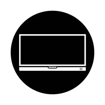 Modern laptop computer mockup,flat bubble design Stock Illustration